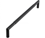 Nero Mitred Knurled Matt Black Pull Handle (bolt through fixing)